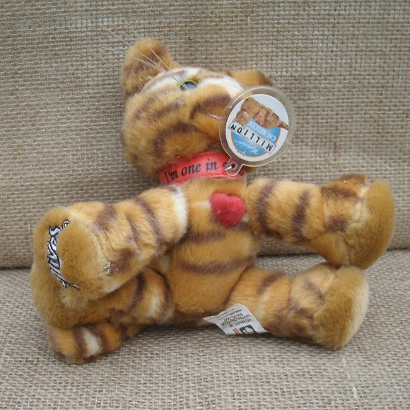 Vintage Orange Tabby Cat Stuffed Toy Morris' Million Cat Rescue 9 Lives - Picture 9 of 16